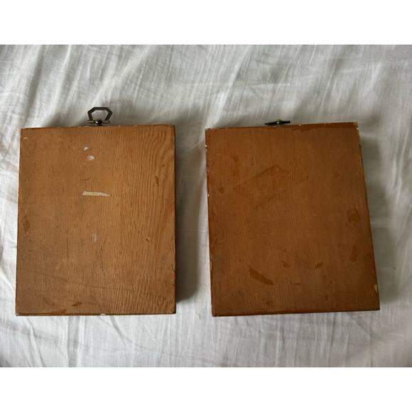 1977 Raggedy Ann & Andy Wooden Wall Plaques Bobbs-Merrill Set Americana Classic - Picture 6 of 13